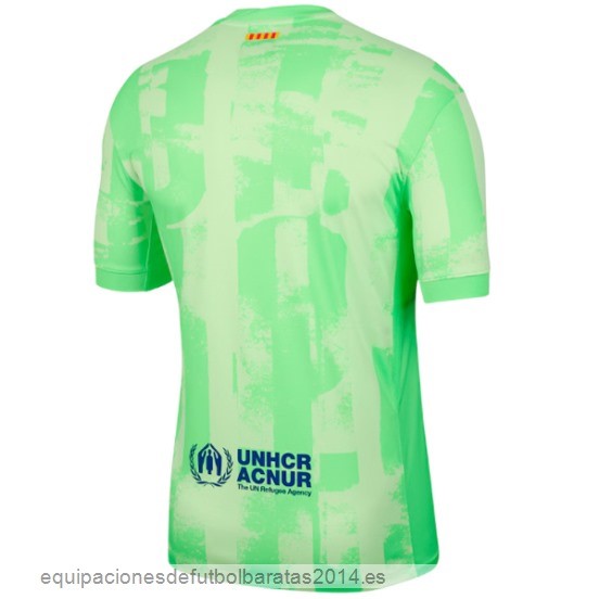 Nuevo Tailandia 3ª Camiseta Barcelona 24/25 Verde Baratas